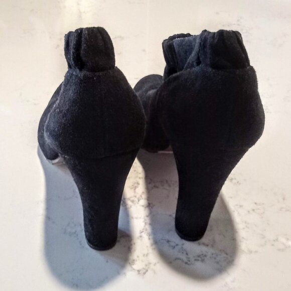 Sam Edelman Black Suede Ankle Booties - Picture 4 of 6